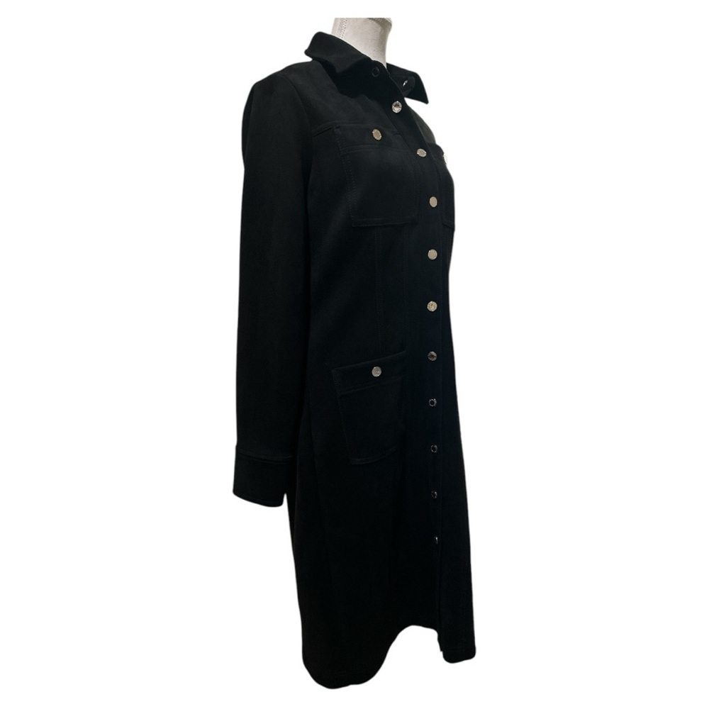 White House Black Market Vegan Suede Shirtdress Size 6 NWT - Picture 6 of 12